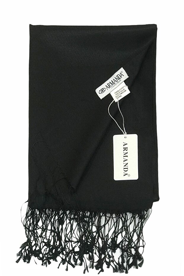 İpek Şal - Siyah - 1