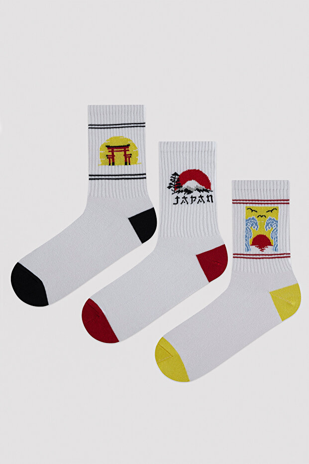 Men's Asian 3-Piece Sock Socks