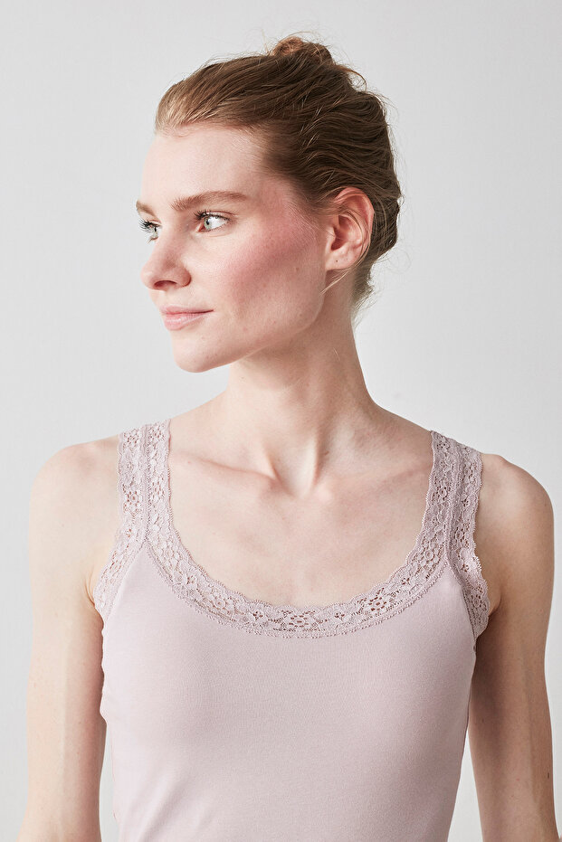 Lila Basic Lace Atlet - 2