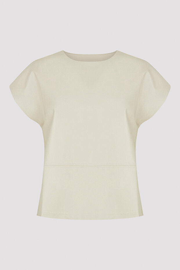 Leather Look Bluz - 6