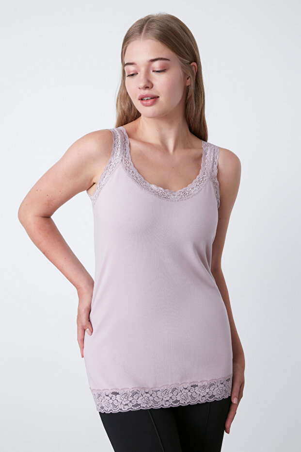 Lila Basic Lace Atlet - 5