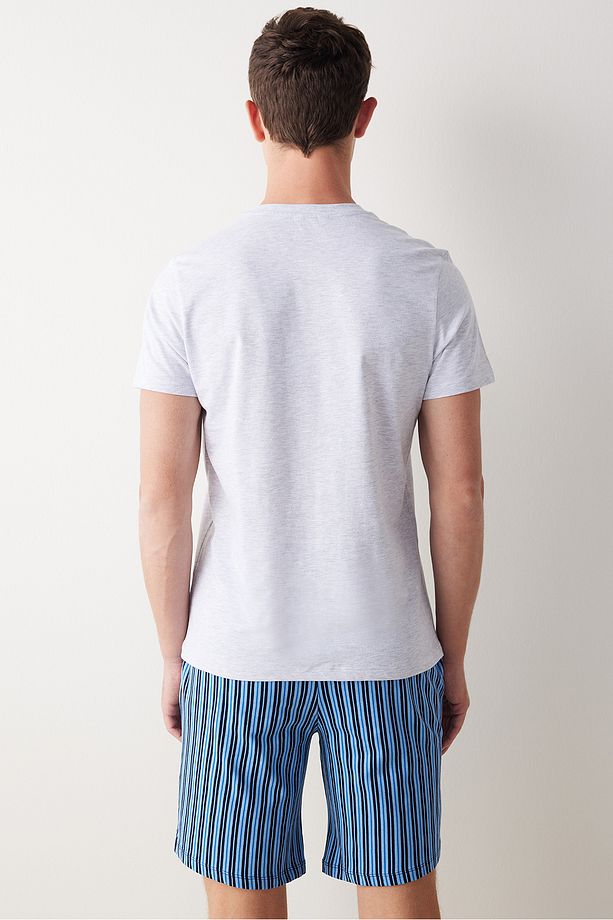 Papaccino Çok Renkli Şortlu Pijama Takımı - 5