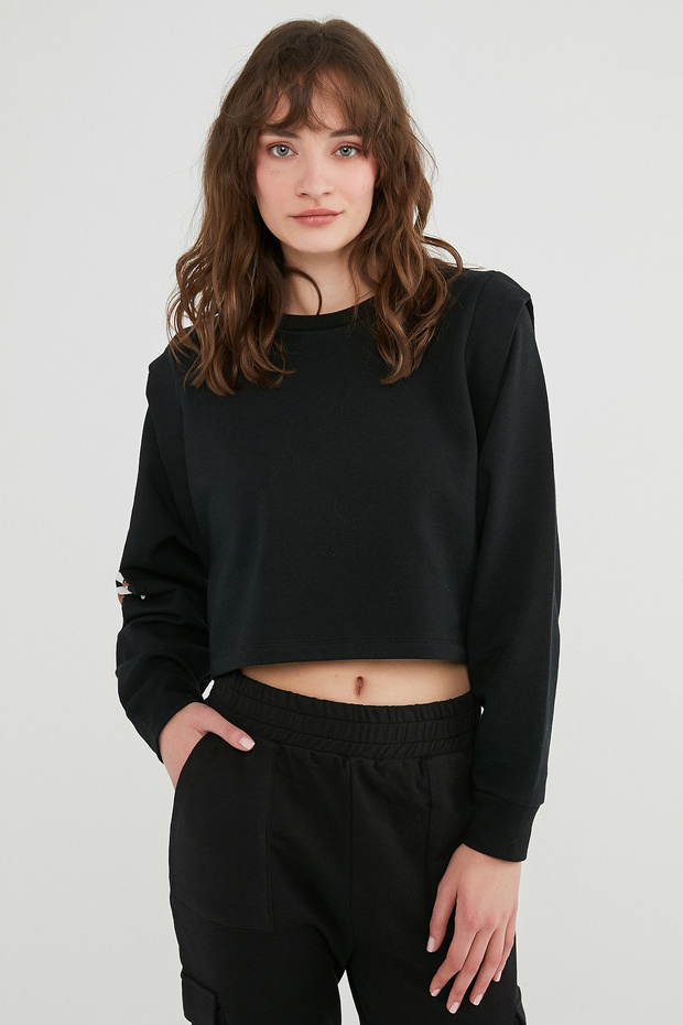 Siyah Bu4u Cool Sweatshirt - 2