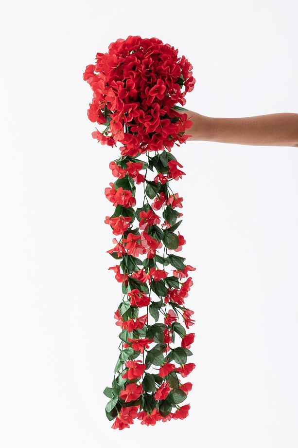Yapay Çiçek Sarkan Begonvil Çiçeği 75 cm 22 Dal - 3