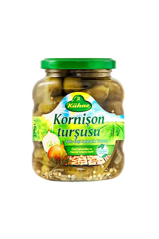 Alman Tipi Kornişon Salatalık Turşusu (350 ml) x6 Adet - 1