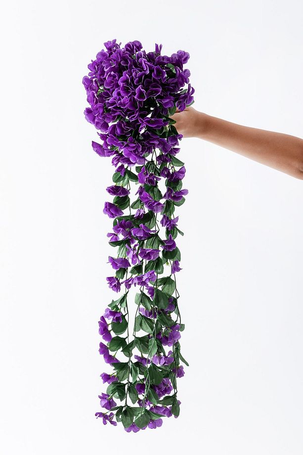 Yapay Çiçek Sarkan Begonvil Çiçeği 75 cm 22 Dal - 3