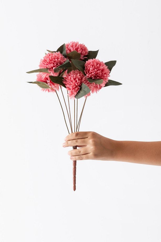 Yapay Kasımpatı Çiçeği Pembe 40 Cm 7 Dal - 1