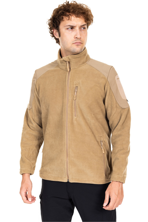 Fleece Coat Beige - 6