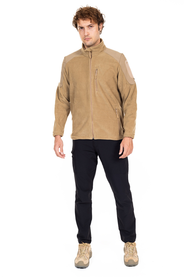 Fleece Coat Beige - 4