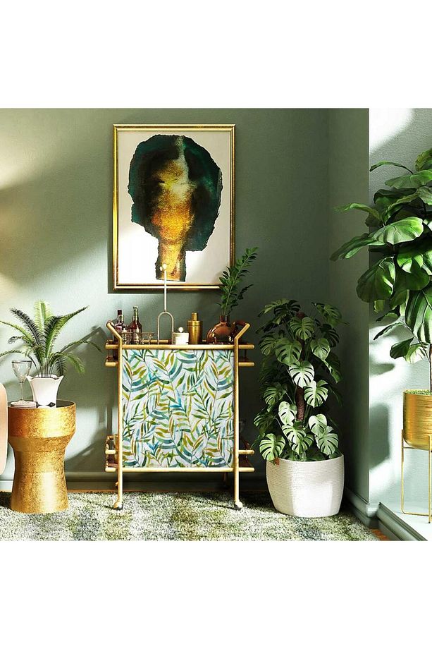 349-3253 Tropikal Yaprak Desen Yapışkanlı Folyo (45CM X 1MT) - 7
