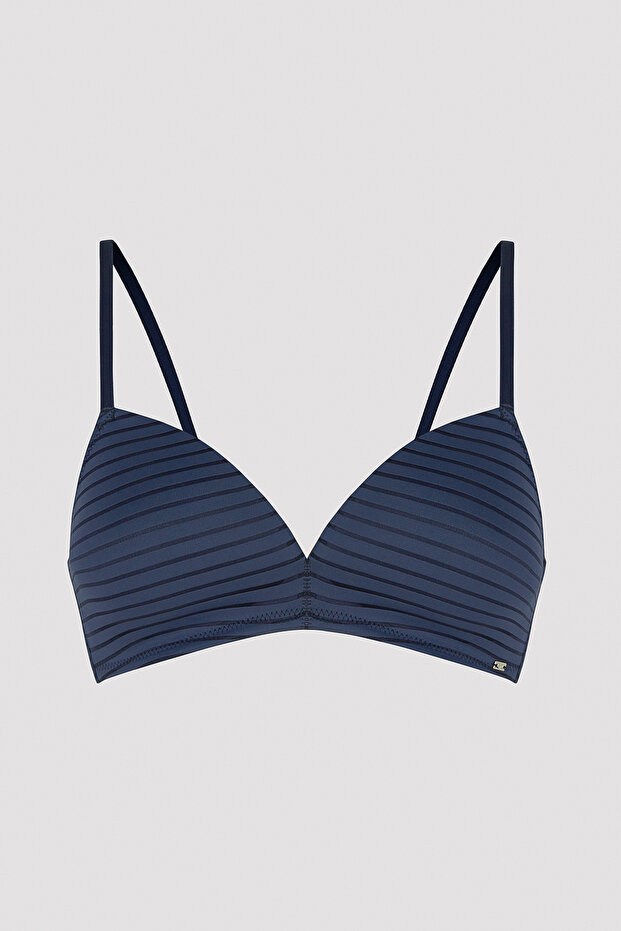 حمالة صدر باللون الأزرق الداكن بدون أسلاك داخلية من Cosy Essentials - 5