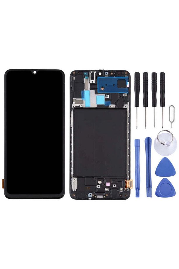 . Galaxy A70 SM A705 LCD Ekran Siyah Çerçeveli OLED +Tamir Seti - 2