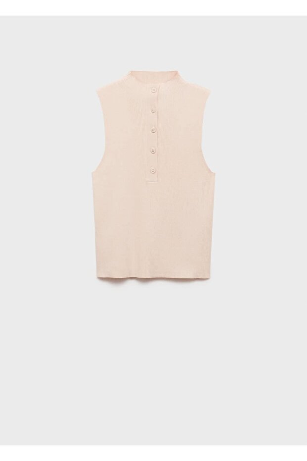 Fitilli dokuma düğmeli bluz - 3