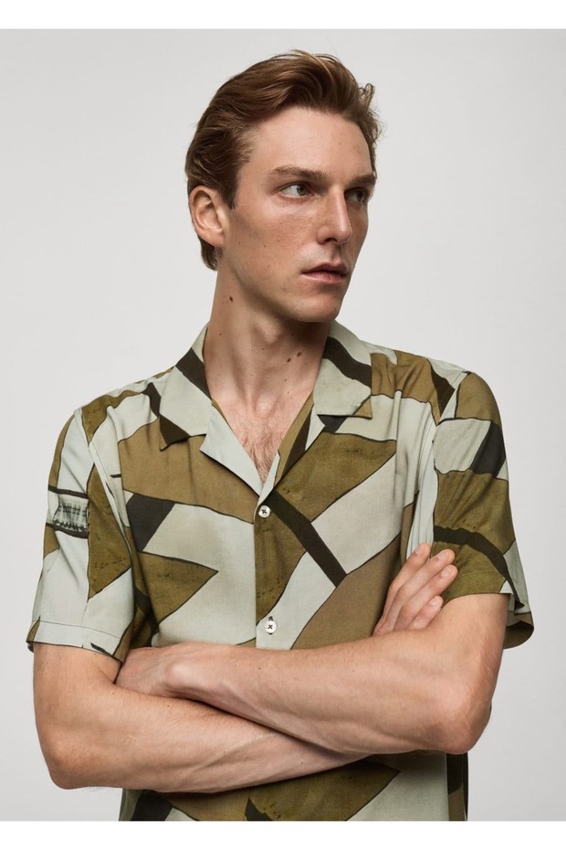 Hemd mit drapiertem Bowlingkragen - 6