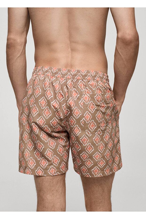 Geometrik desenli mayo - 5