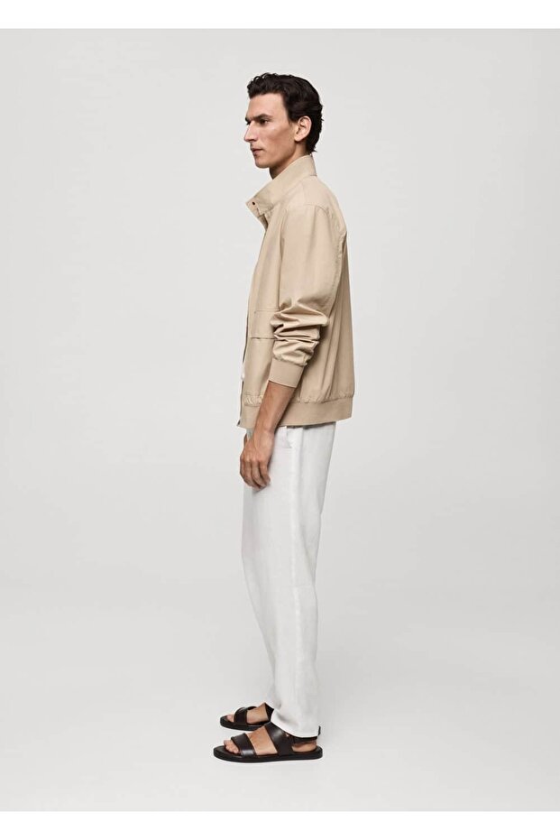 %100 pamuklu, cepli ceket - 6