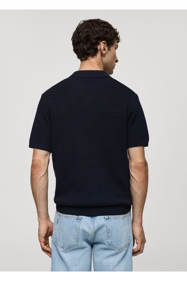 Örgülü polo gömlek - 4