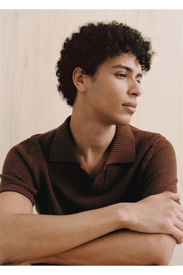 Fitilli örgü polo gömlek - 8