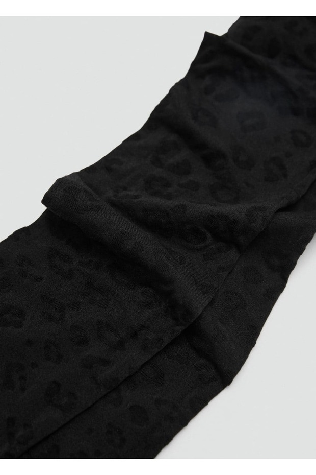 Leopard Patterned Transparent Thin Socks - 3