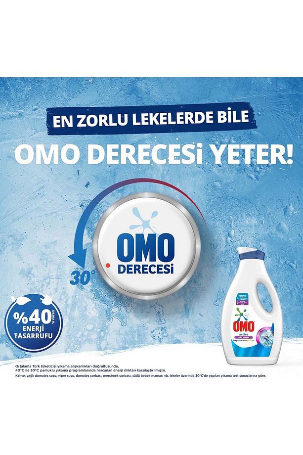 Sıvı Çamaşır Deterjanı Active Beyazlar ve Renkliler İçin 26 Yıkama 1690 Ml x 6 Adet - 8