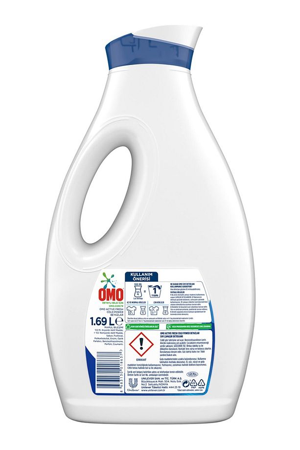 Sıvı Çamaşır Deterjanı Active Fresh Cold Power Beyazlar 1690 ml X 6 Adet - 2