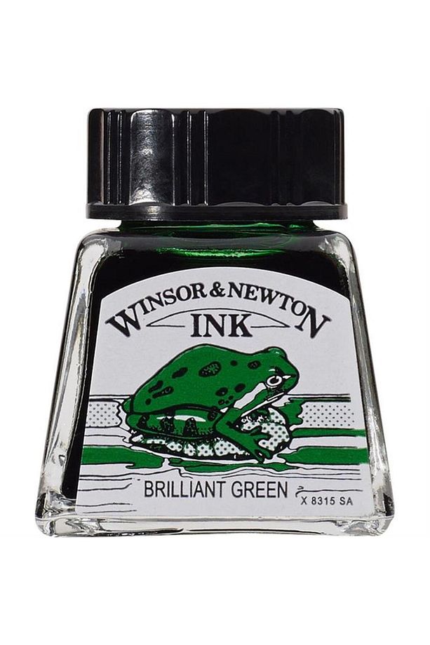 Winsor & Newton Çini Mürekkebi 14ml - Brilliant Green - 1