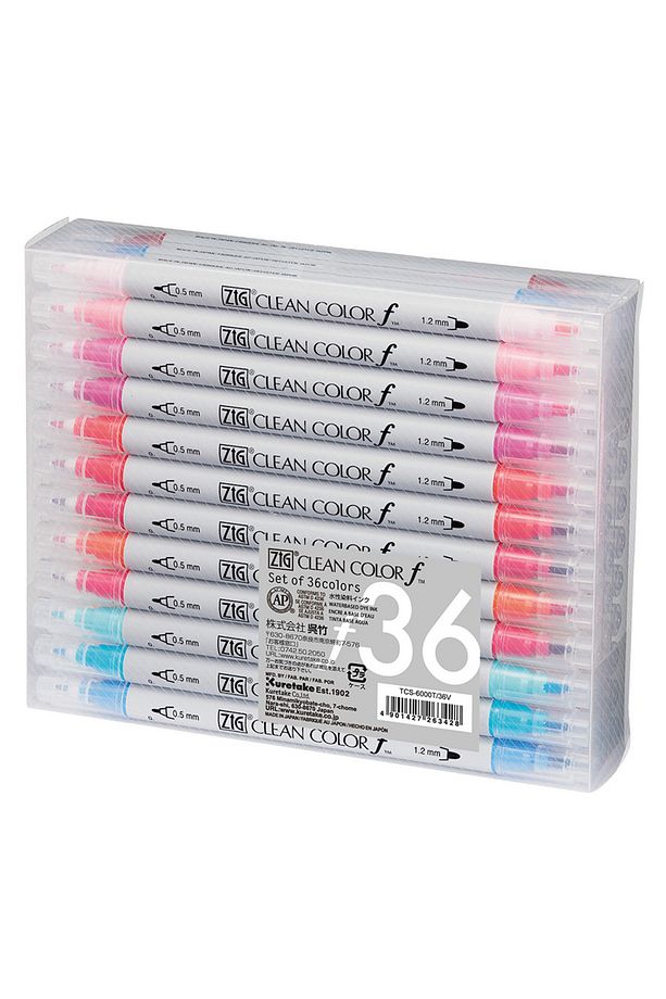 Clean Color F Çift Uçlu Kalem 36 Renk Set - 1