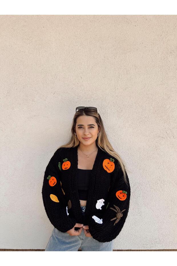 Black Haloween Cardigan