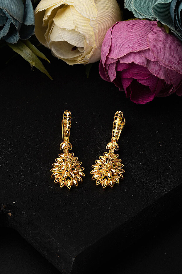 Yaprak 22 Ayar İkili Altın Set - 2