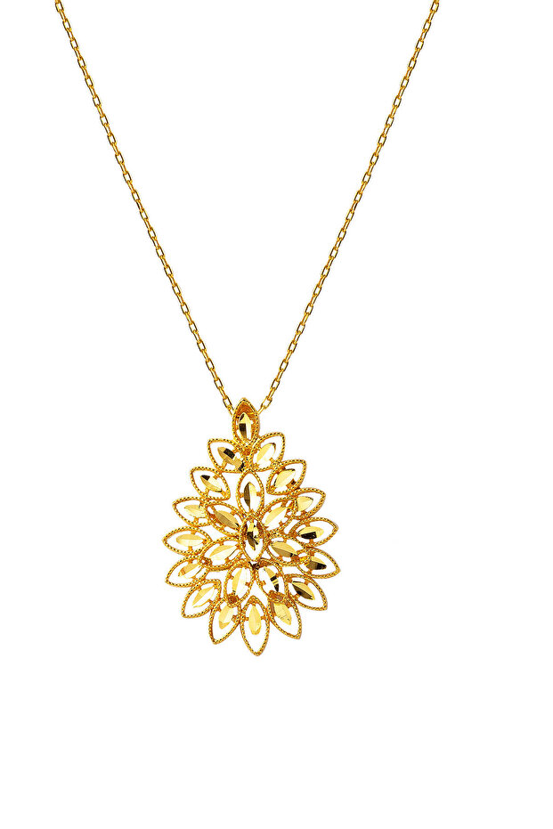 Yaprak 22 Ayar İkili Altın Set - 4