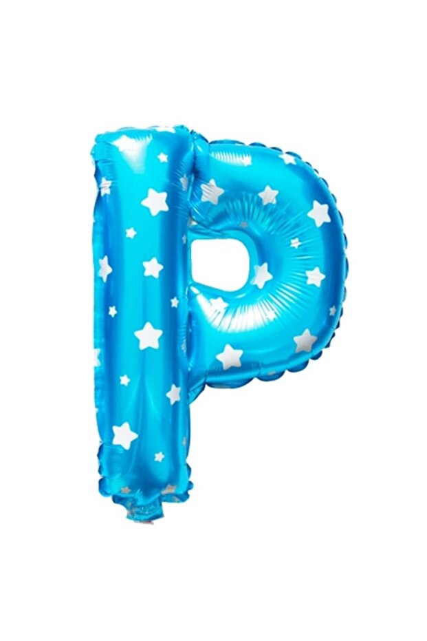 P Blue 16 Inch Foil Balloon