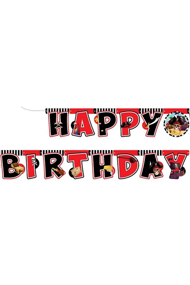 Pirate Happy Birthday Letter Banner 2.10 Meters