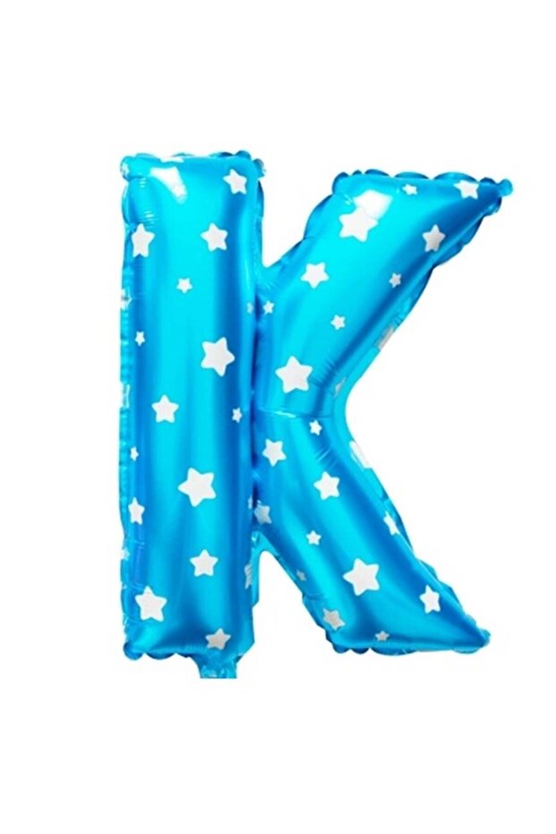 K Blue 16 Inch Foil Balloon