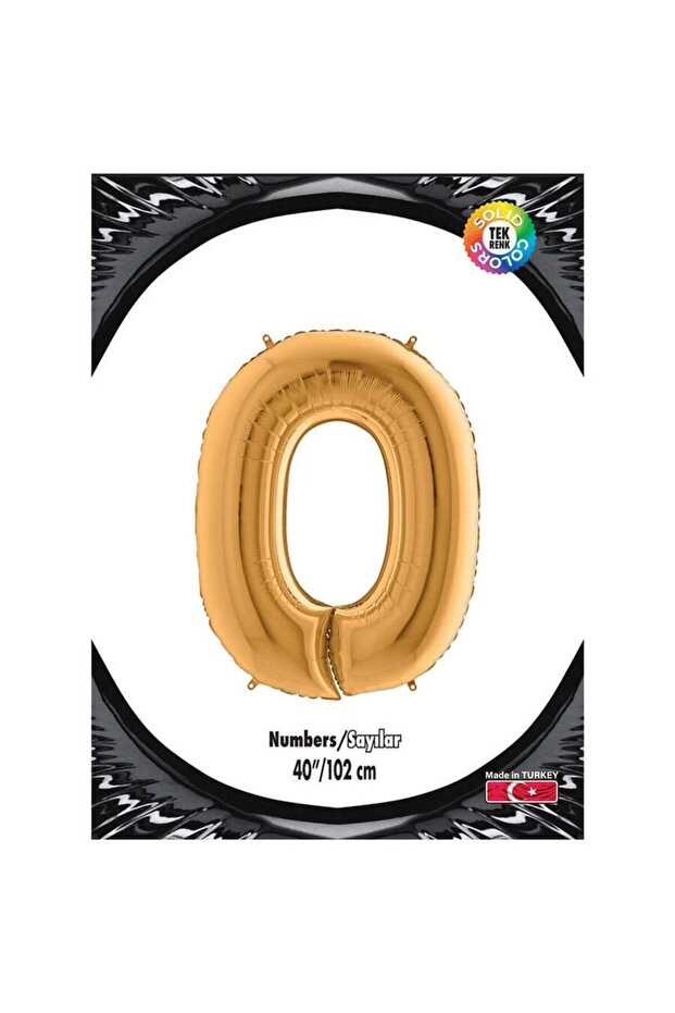 0 Gold 40 Inch Foil Balloon Kika 0893