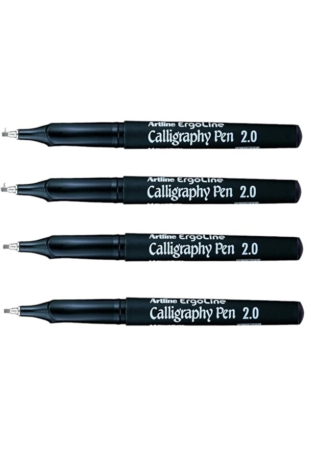 قلم ARTLINE ERGOLINE CALLIGRAPHY 2.0 - أسود (4 قطع)