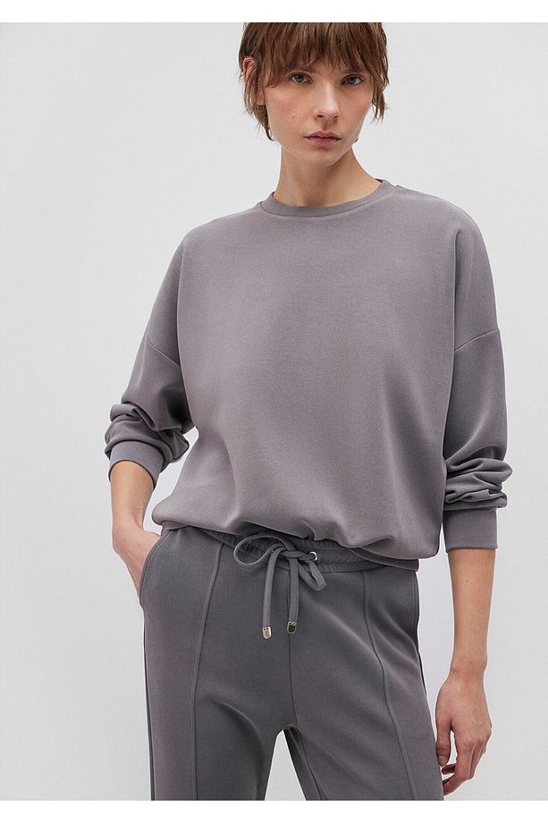 Lux Touch TENCEL TM Gri Modal Sweatshirt 168837-70122 - 1