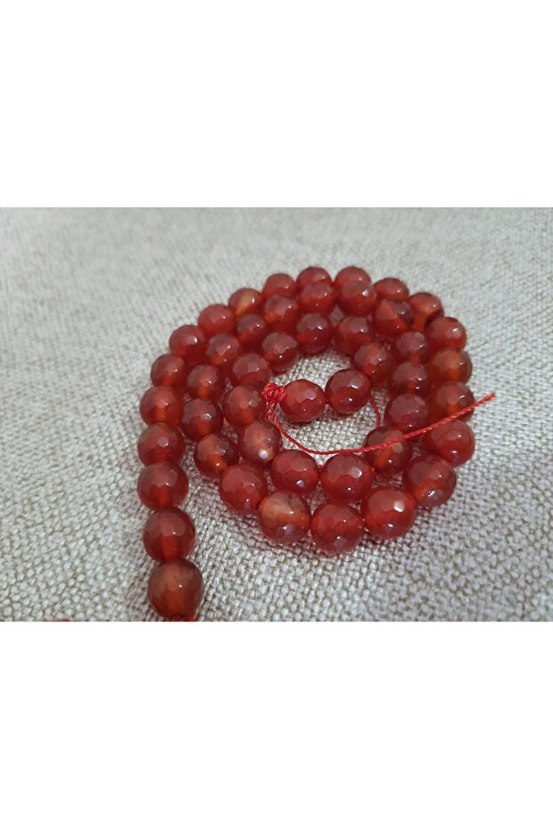 Carnelian Glass Beads 8mm 47 Pieces G-G882-8Mm-A03