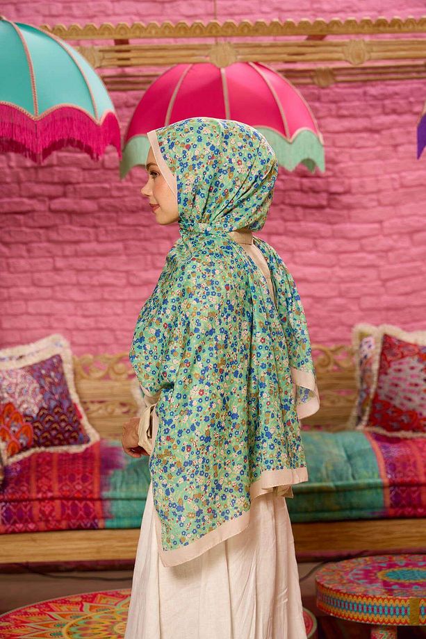 Marrakech Koleksiyon Soft Şal Mint Yeşili Sax 3046-12 - 4