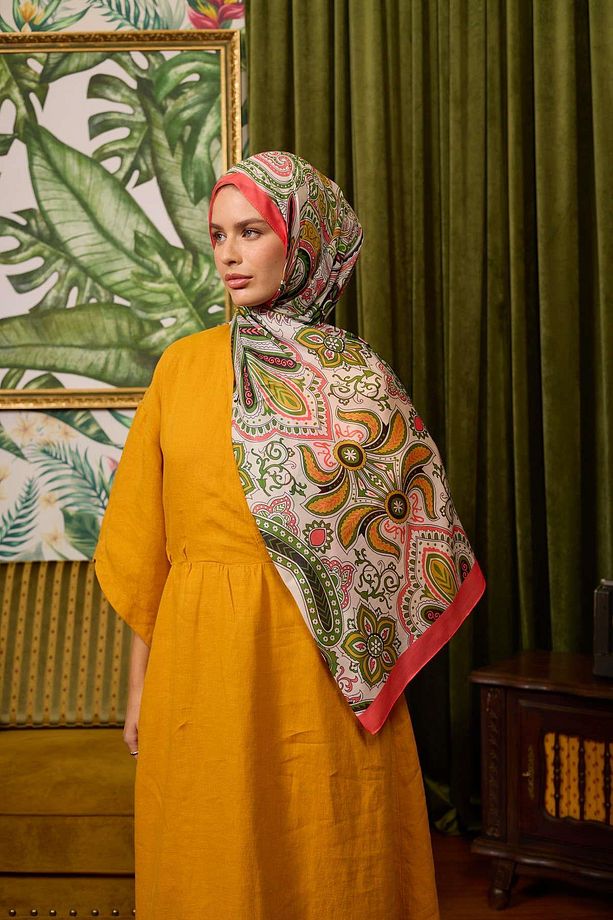Marrakech Koleksiyon Soft Şal Pembe Somon 3048-07 - 2