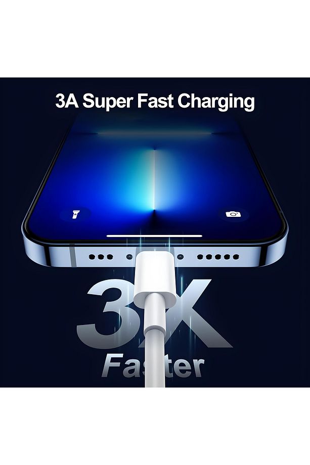 2 Adet USB C Lightning kablo, 1 m, [Apple MFi sertifikalı] iPhone, hızlı şarj kablosuUyumlu - 3