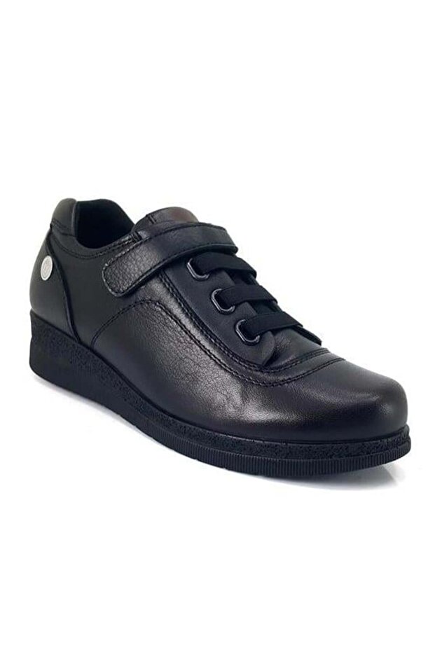 6030 Genuine Leather Casual Women's Shoes-Black