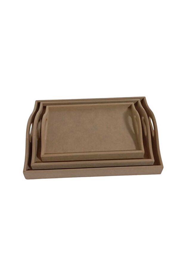 صينية MDF في مجموعة ثلاثية