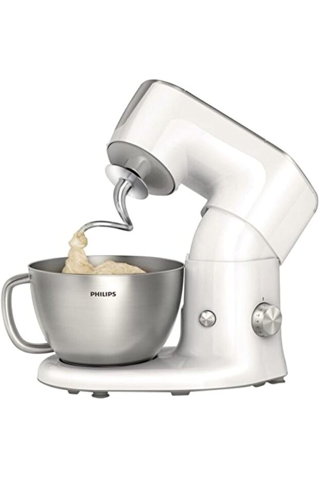 Hand Mixer 1.2L Dishwasher Safe Red / White