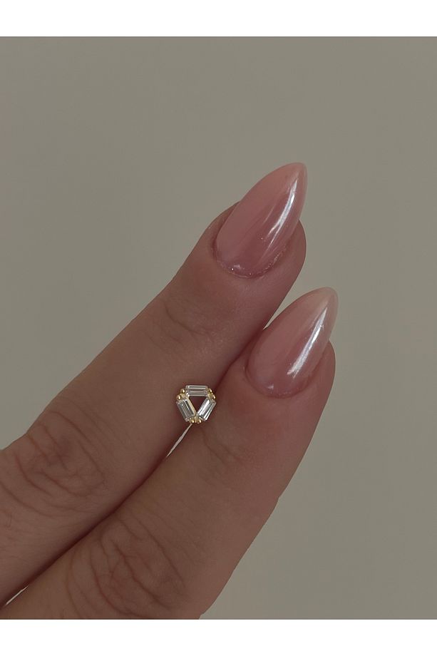 Baget Taşlı Şekilli Piercing - 1