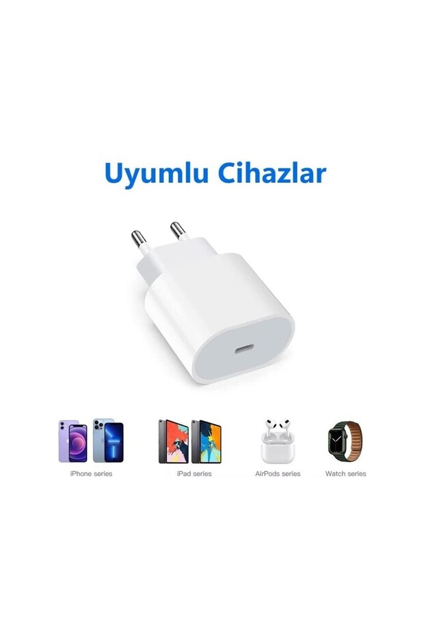 iPhone 11, 12, 13 ve 14 Serileri İçin Hızlı Şarj Adaptörü Usb-C 20W Adaptör. - 3