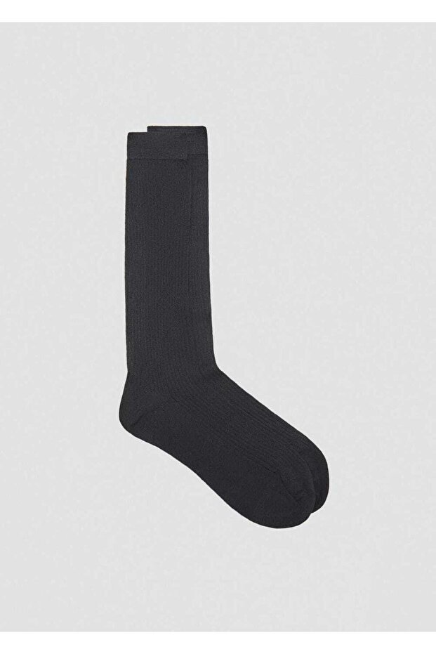 Pamuklu ribana çorap - 3