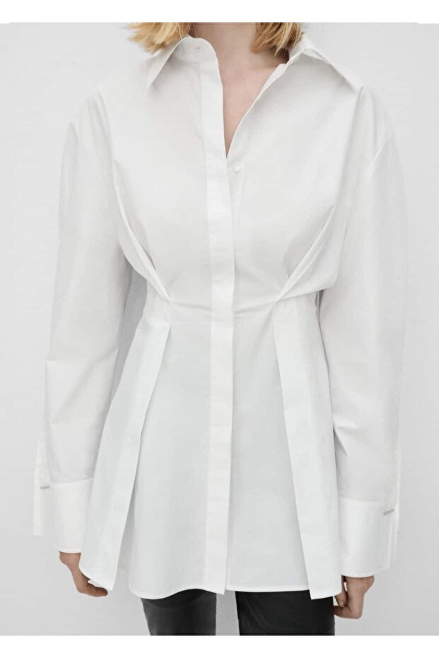 %100 pamuklu pilili gömlek - 1