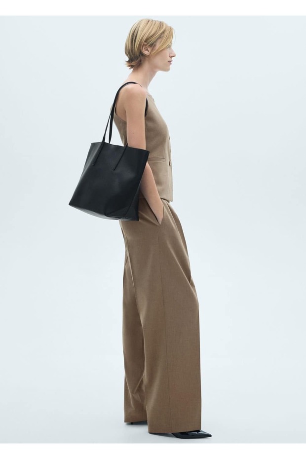 Yünlü takım elbise pantolonu - 6