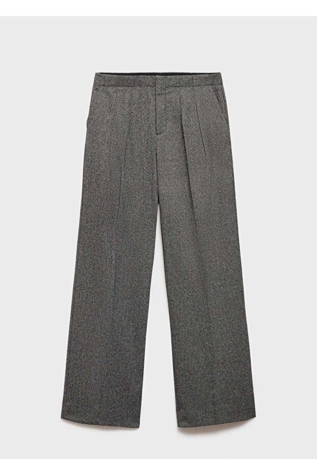 Kırçıllı Pilili Pantolon - 3