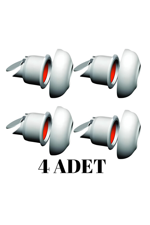 4 ADET Koku Yok! Çekvalfli Adaptör Conta Lavabo Gideri Koku Önleyici Gider Adaptör - 1